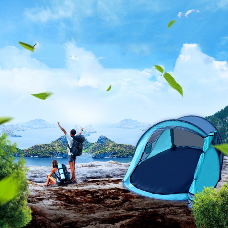 Automatic Camping Tent 2 Person - Polyester 245x150cm