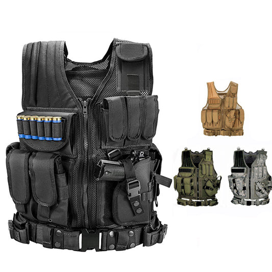 Military Tactical Molle Vest - Airsoft Combat 600D Polyester
