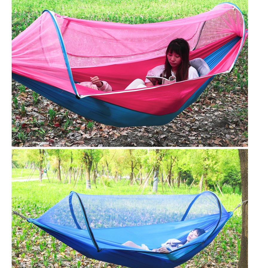 2 Person Parachute Hammock with Mosquito Net - 210T Nylon Taffeta