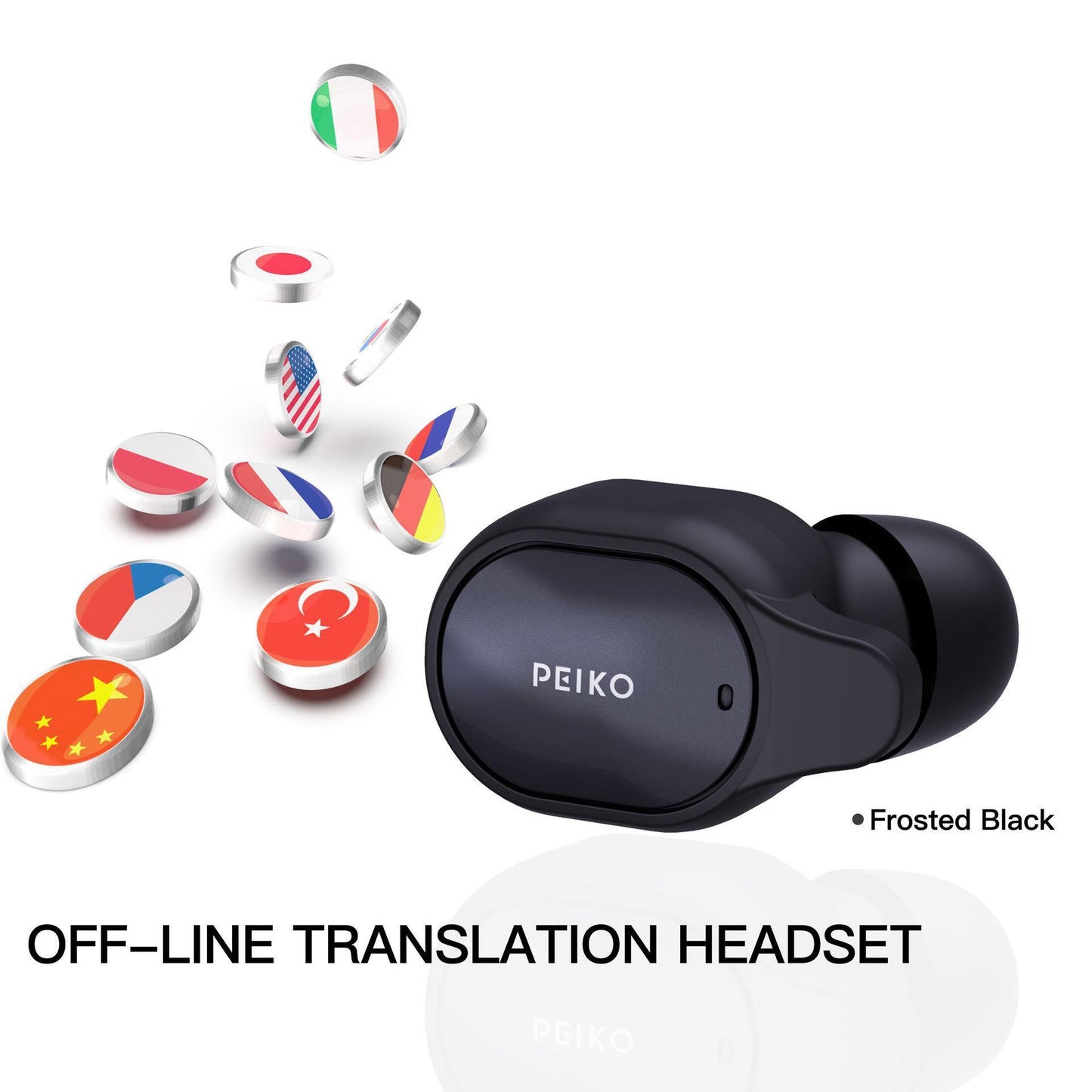 Smart Bluetooth Translation Headset Instant Wireless Headphone Language