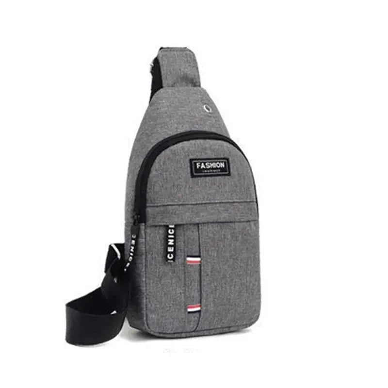 Men's fashionable, convenient, casual, waterproof, adjustable shoulder strap, large capacity waist bag suitable for outdoor activities 