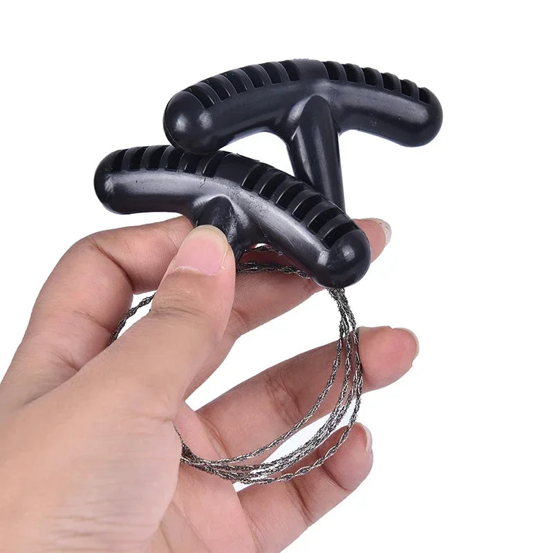 Survival Steel Wire Saw - Ultra-Lightweight Manual Chainsaw 72cm