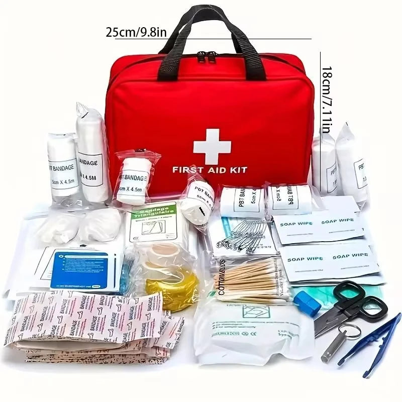 Portable First Aid Kit - Camping Hiking Outdoor