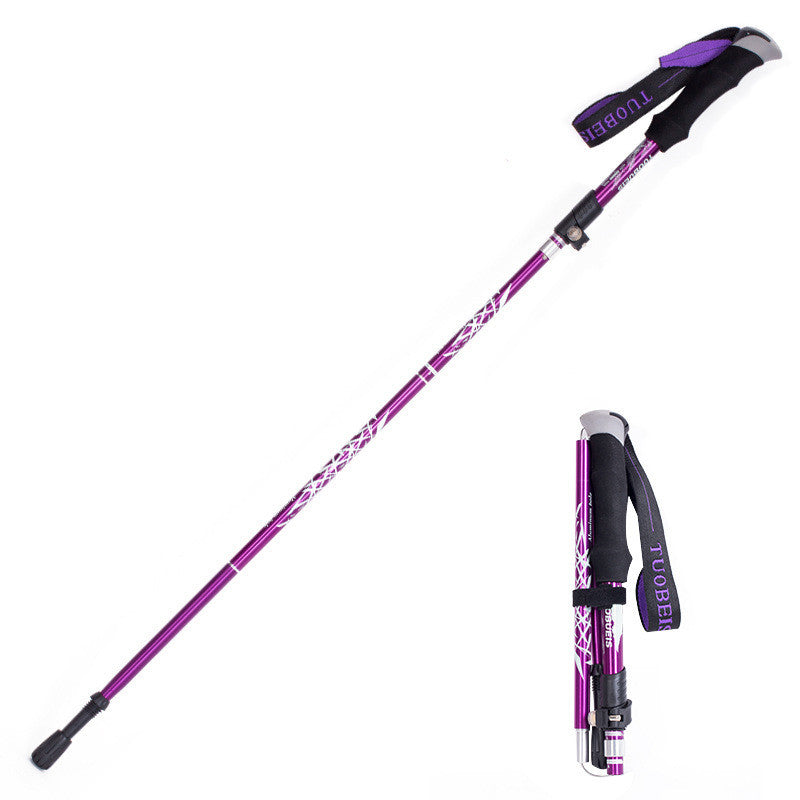 Telescopic Hiking Poles 7075 Aluminum - 5 Adjustable Sections