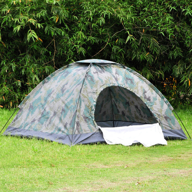 2 Person Camouflage Camping Tent - Waterproof Outdoor Survival