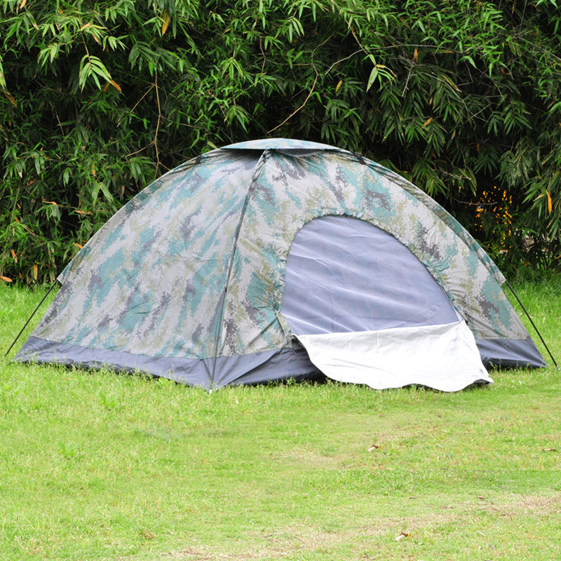 2 Person Camouflage Camping Tent - Waterproof Outdoor Survival