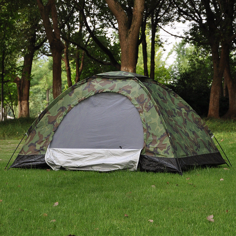 2 Person Camouflage Camping Tent - Waterproof Outdoor Survival