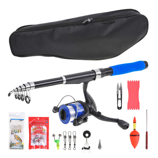 Japan Multifunction Fishing Rod - Fiberglass 10 Sections