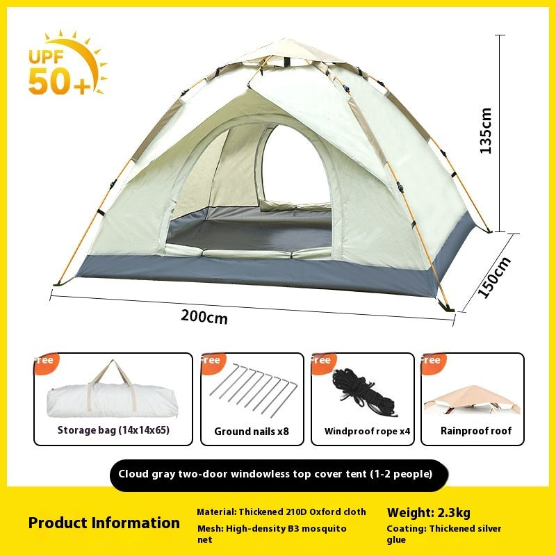 Automatic Pop-Up Camping Tent - Instant Set Up 2-4 Persons
