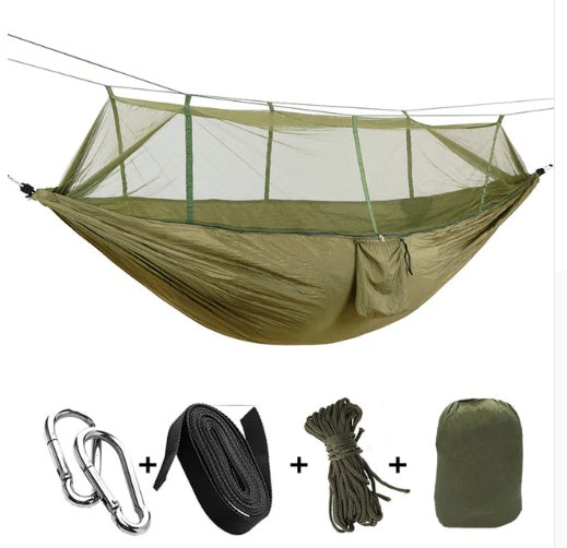 Double Parachute Hammock Mosquito Net - 210T Nylon Anti-Insects