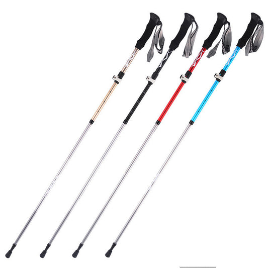 5-Section Aluminum Hiking Pole - Foldable Ultra-Compact 300g