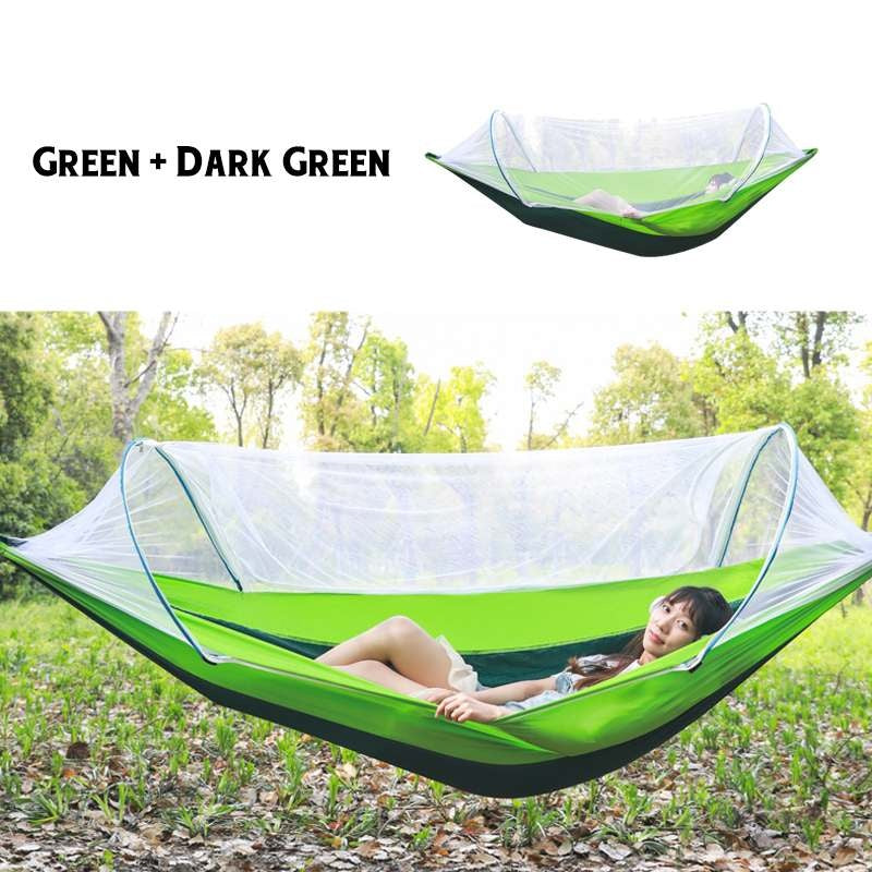 2 Person Parachute Hammock with Mosquito Net - 210T Nylon Taffeta
