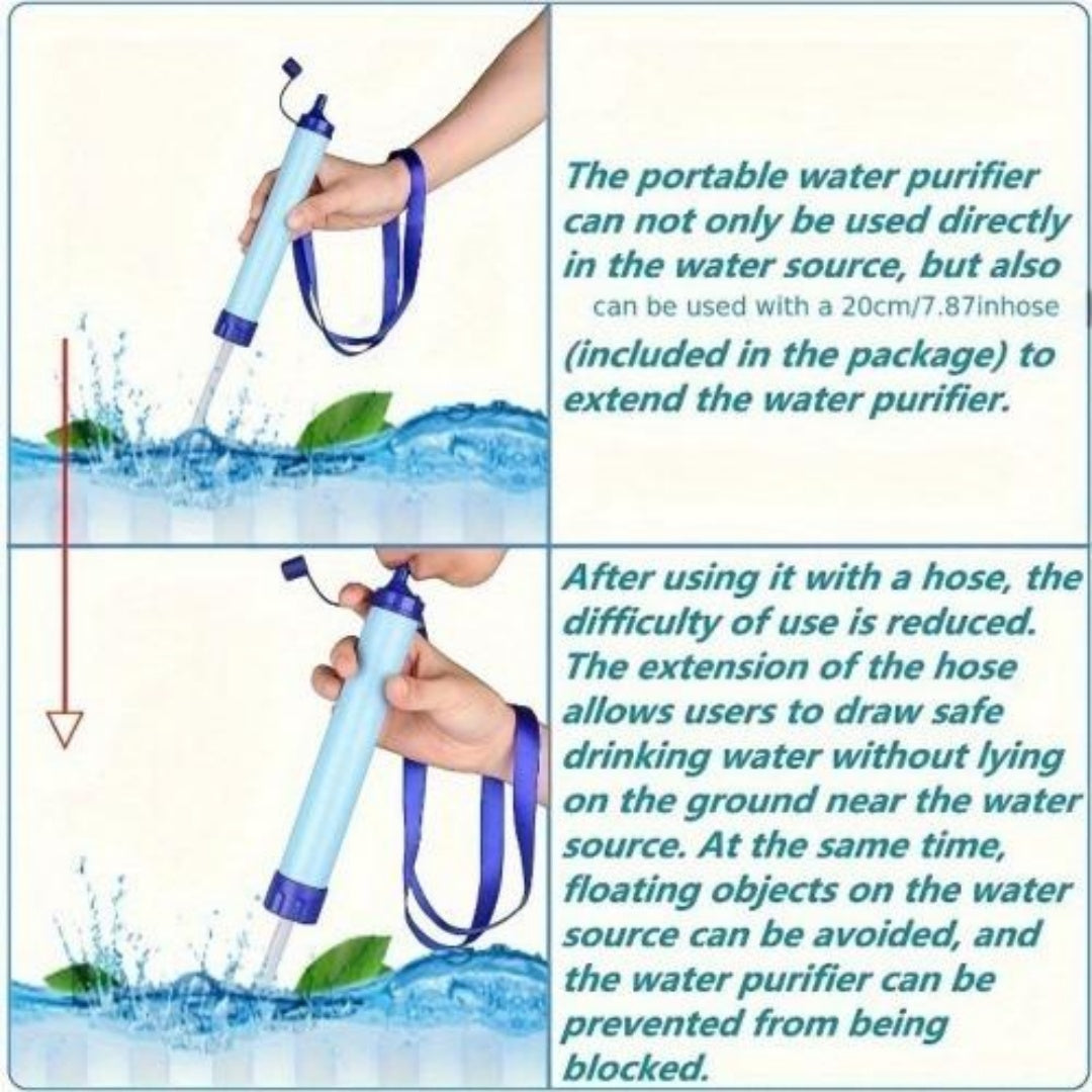 Essential Personal Water Filter - Camping, Hiking, Emergency Preparedness