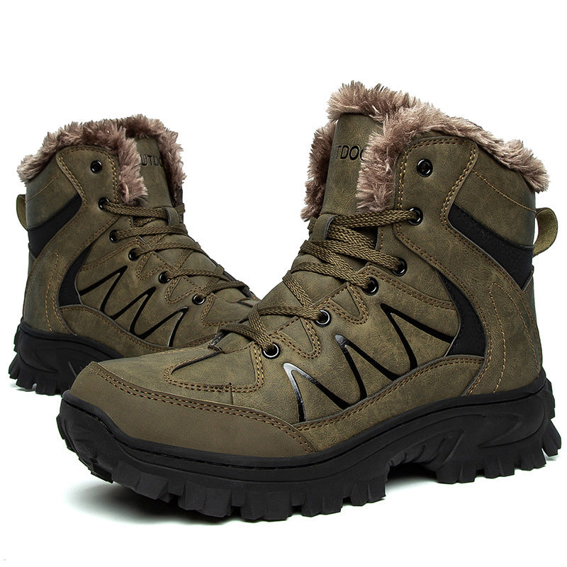 Men's Cotton High Top Shoes Large Size Warm Winter 1363g