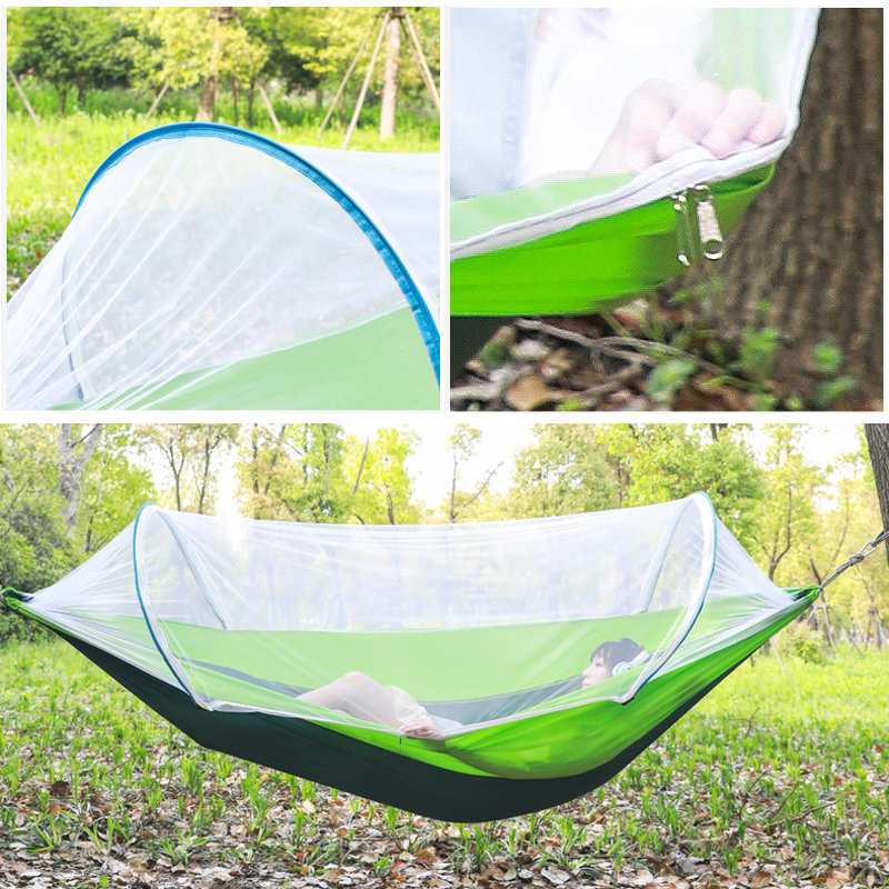2 Person Parachute Hammock with Mosquito Net - 210T Nylon Taffeta