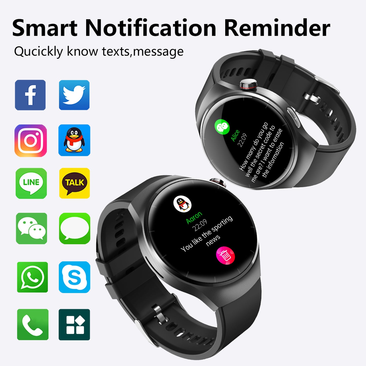 IP67 Smart Health Watch - Bluetooth Fitness Tracker 90g
