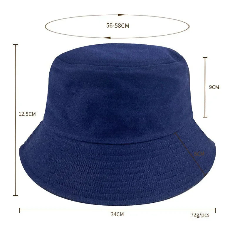 Customizable Cotton Bob Hat - Embroidered Logo Print 21 Summer Colors