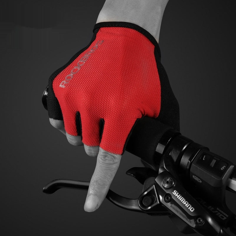 Unisex Half Finger Cycling Gloves - Anti-Slip Breathable Men Women AED4