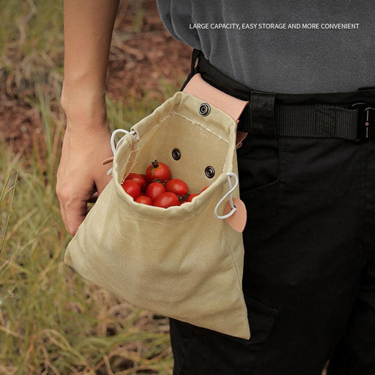 Foldable Canvas Picking Bag - Multifunction Kit Size 23x21cm