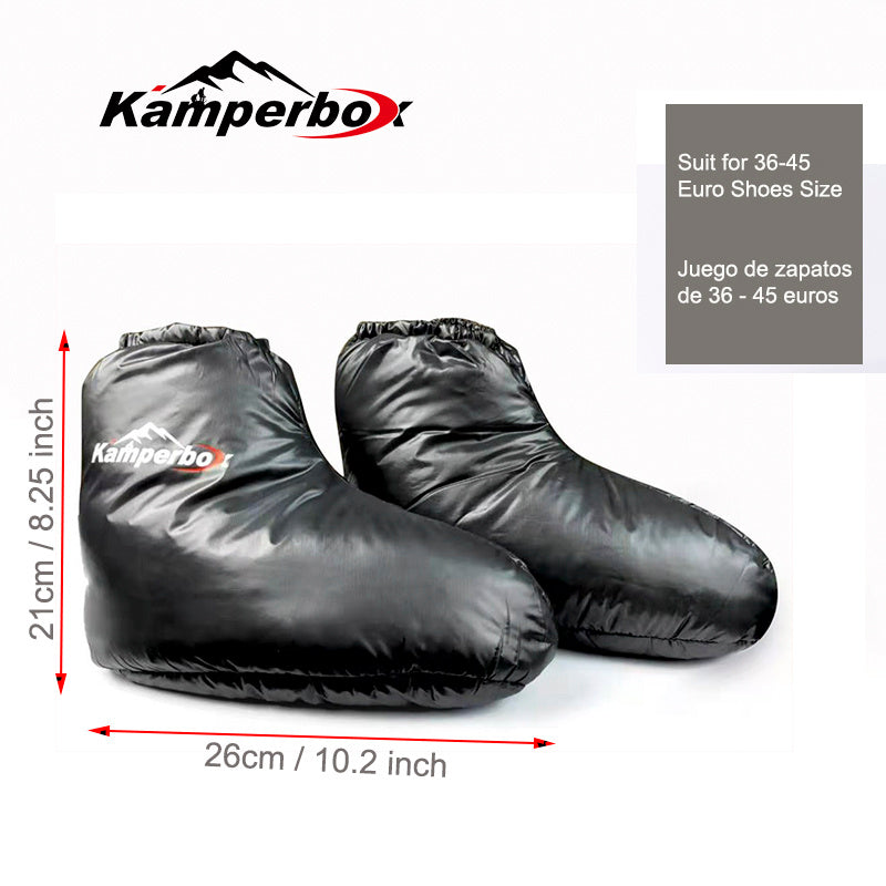 Kamperbox Camping Boots Socks AQ3 120g Down Slippers