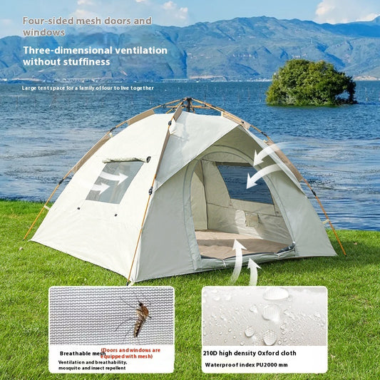 Automatic Pop-Up Camping Tent - Instant Set Up 2-4 Persons