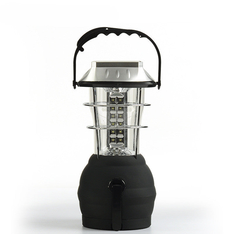Solar Camping Light with Hand Crank - Rechargeable 1200mAh