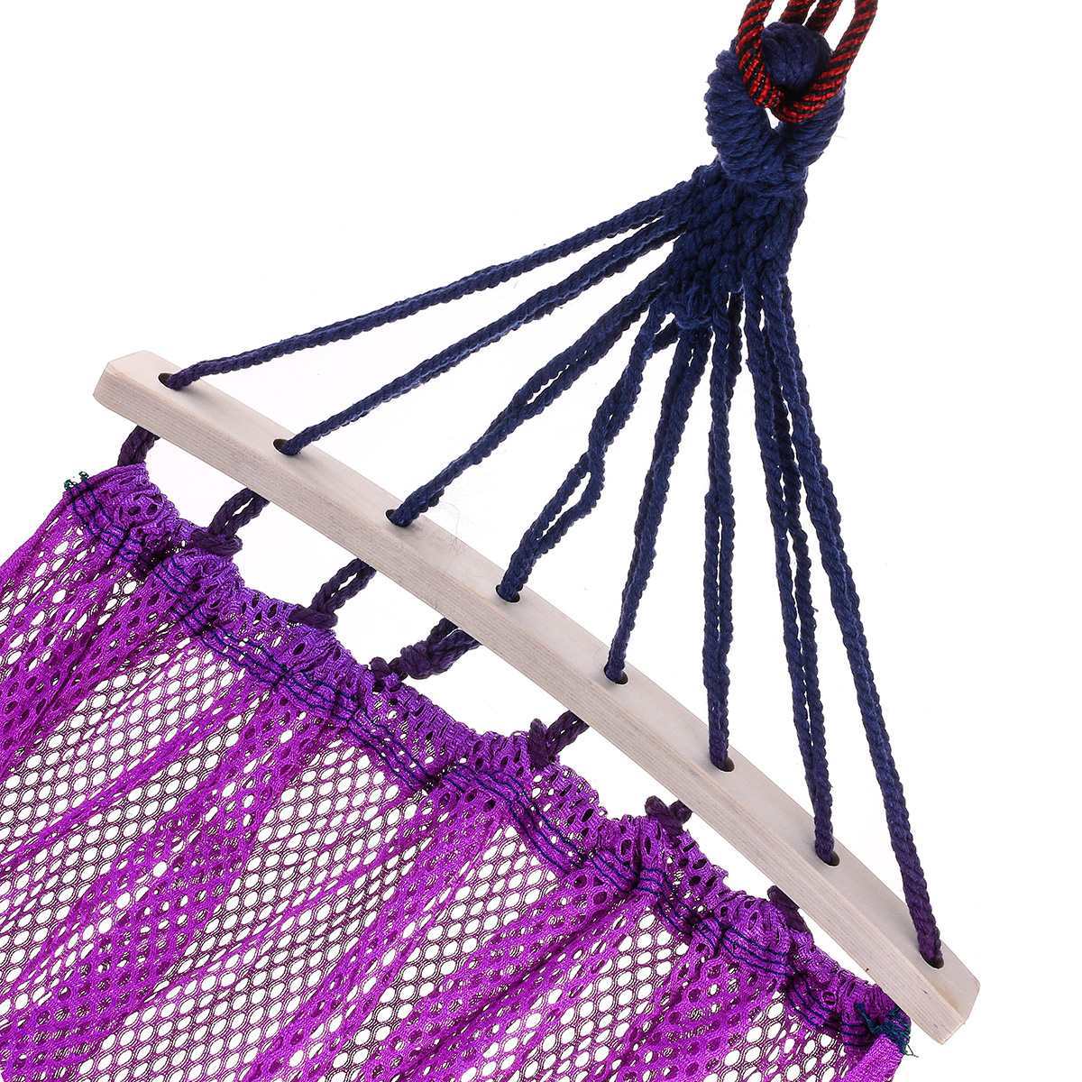 Rainbow Nylon Camping Hammock - Portable 190x130cm Durable