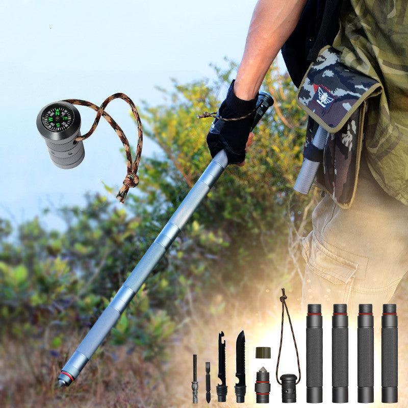 Hiking Pole Straight Handle 4 Sections - Robust 1145g