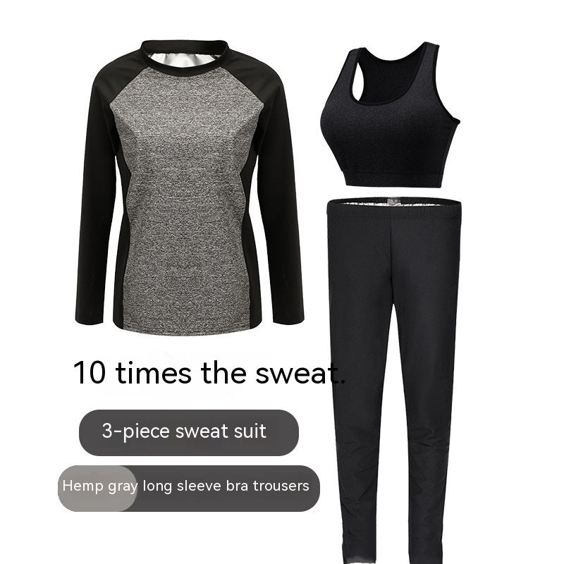 Plus Size Heated Sport Suit - Milk Silk 3 Pieces M-5XL