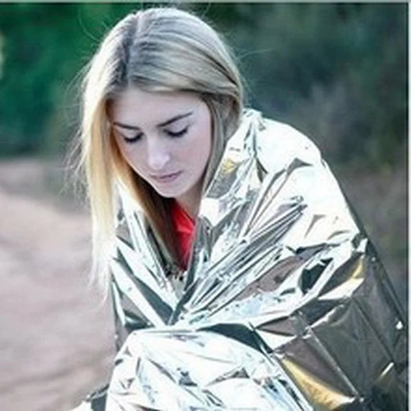 Mylar Hypothermia Survival Kit - Bushcraft Thermal Blanket