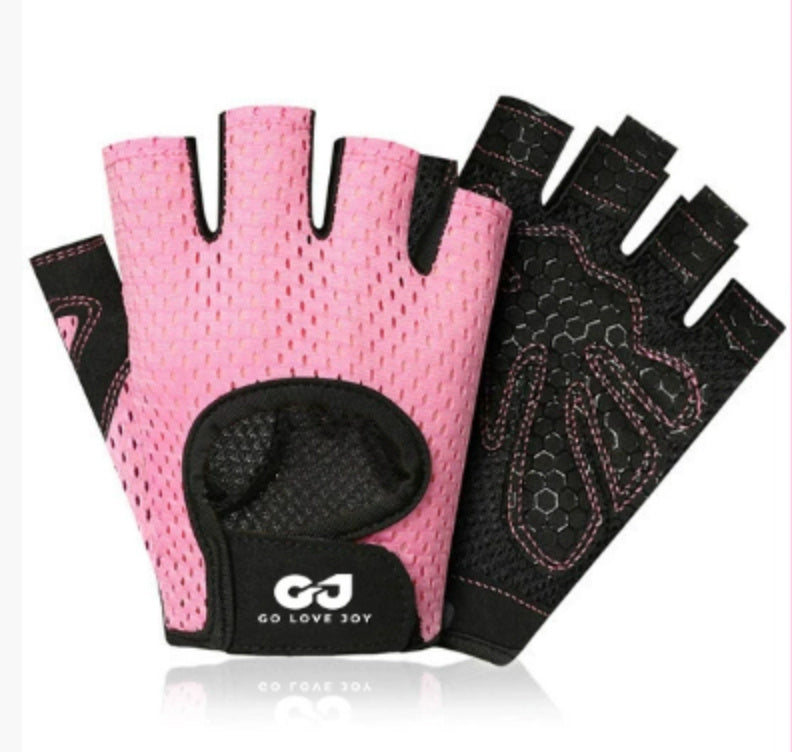Fine Mesh Half Finger Cycling Gloves - Breathable Sports