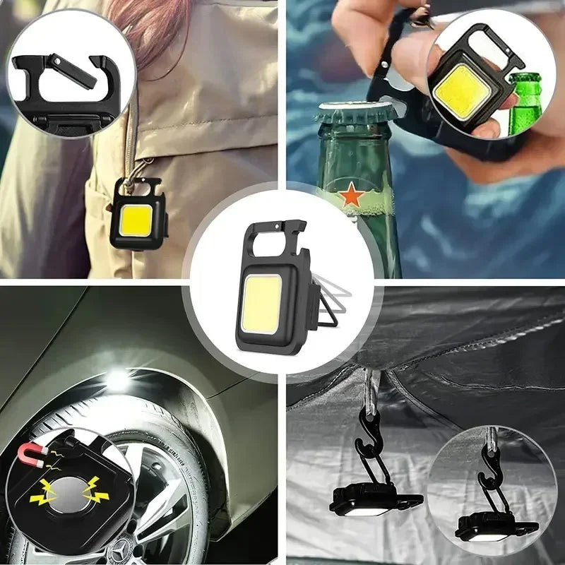 Magnetic COB LED Keychain Flashlight - Camping 50g