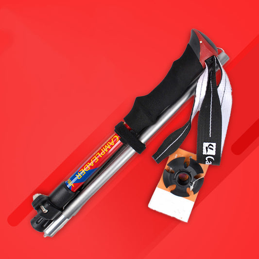 5 Section Folding Hiking Pole - Portable Aluminum 320g
