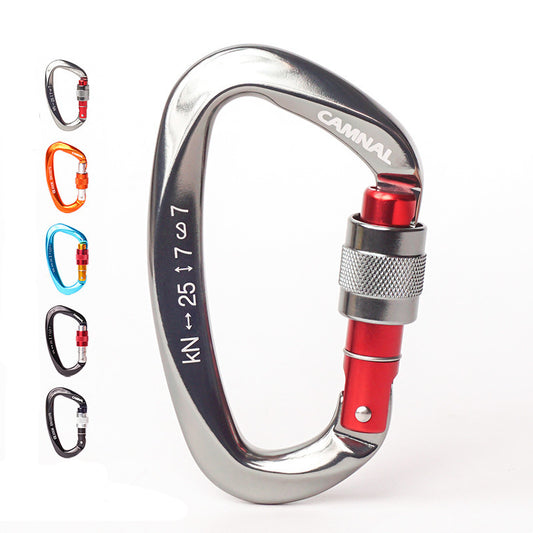 Pro Climbing Carabiners Aluminum 7075 Safety 25kN Ultra-Light