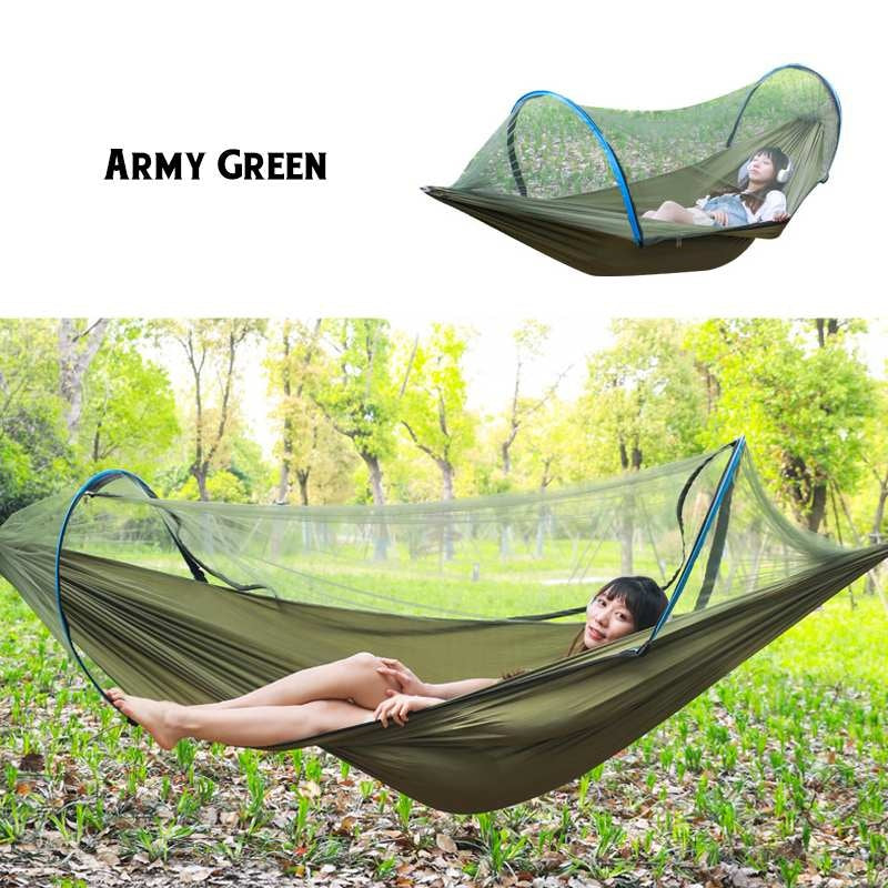 2 Person Parachute Hammock with Mosquito Net - 210T Nylon Taffeta
