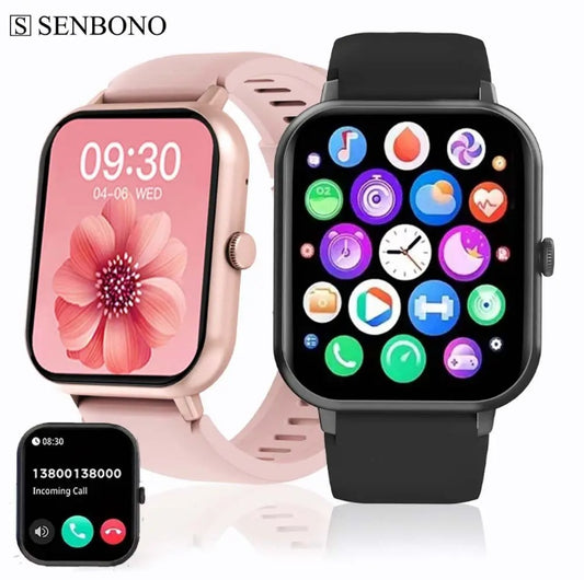 Women's Square Smartwatch - Waterproof Bluetooth Fitness