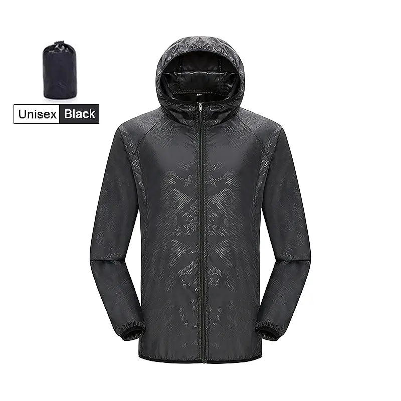 LNGXO Unisex Waterproof Hiking Jacket - Windproof Anti-UV Quick Drying