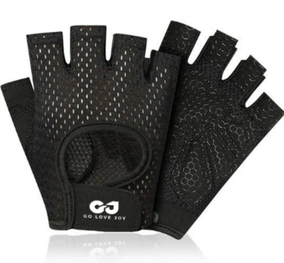 Fine Mesh Half Finger Cycling Gloves - Breathable Sports