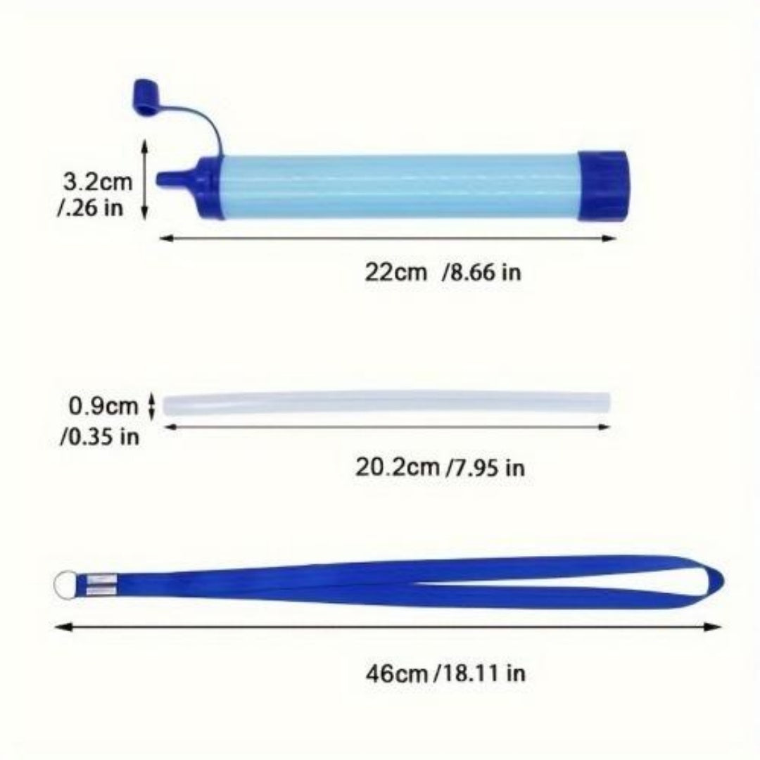 Essential Personal Water Filter - Camping, Hiking, Emergency Preparedness