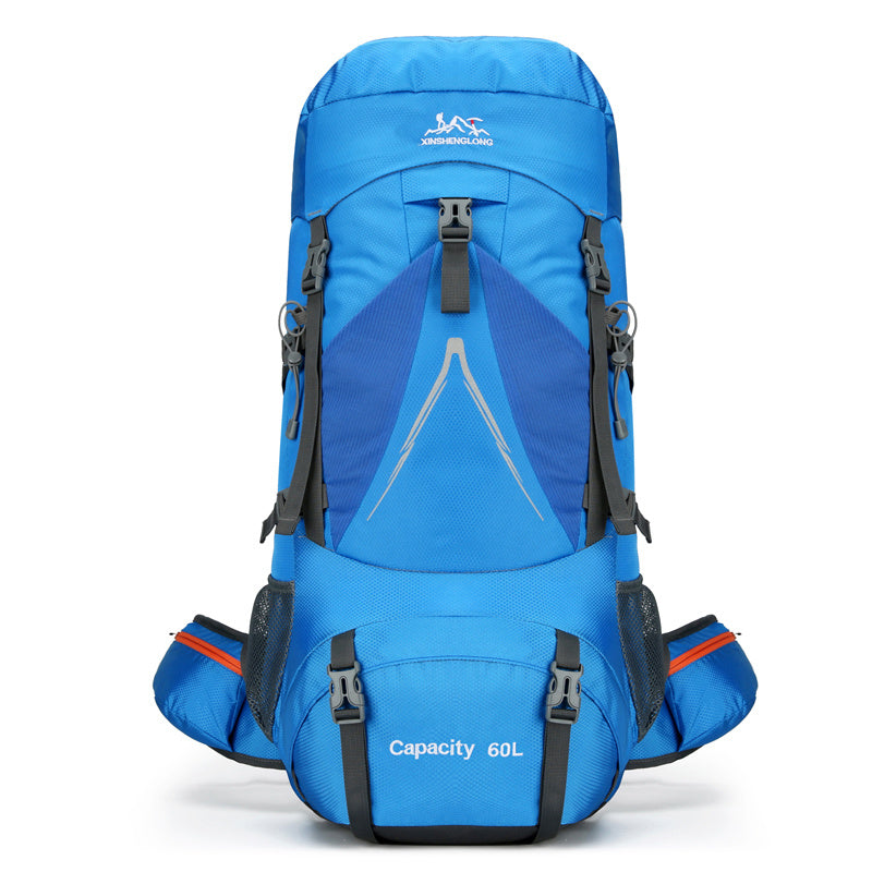 Outdoor Hiking Backpack Large Capacity 60L Nylon Travel Camping Hiking Bag
