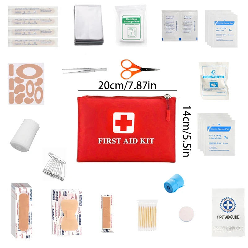 Portable First Aid Kit - Camping Hiking Outdoor