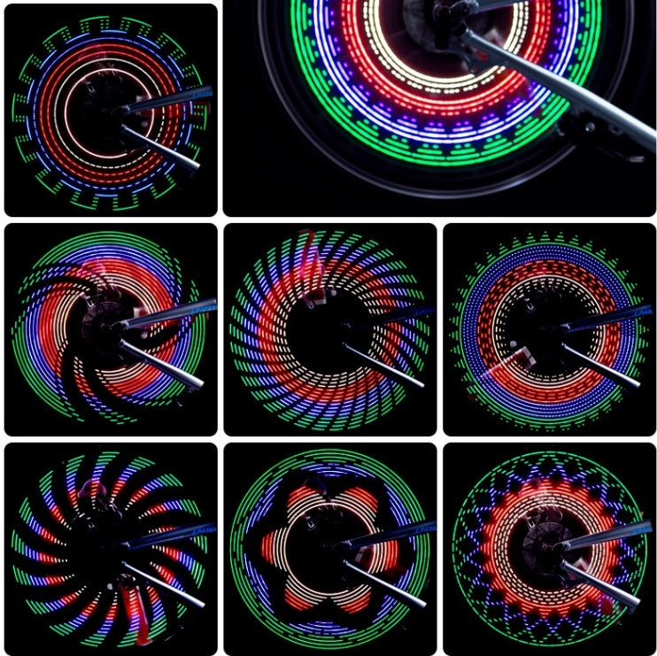 LED Bicycle Rim Lights 32 Patterns - Waterproof Lighting Strip Light