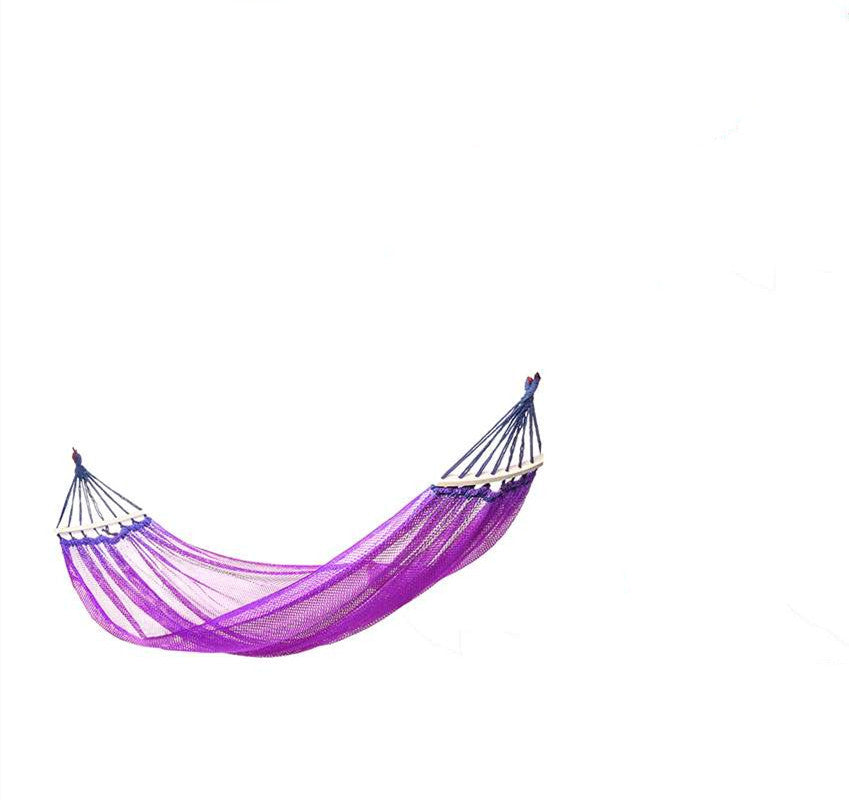 Rainbow Nylon Camping Hammock - Portable 190x130cm Durable