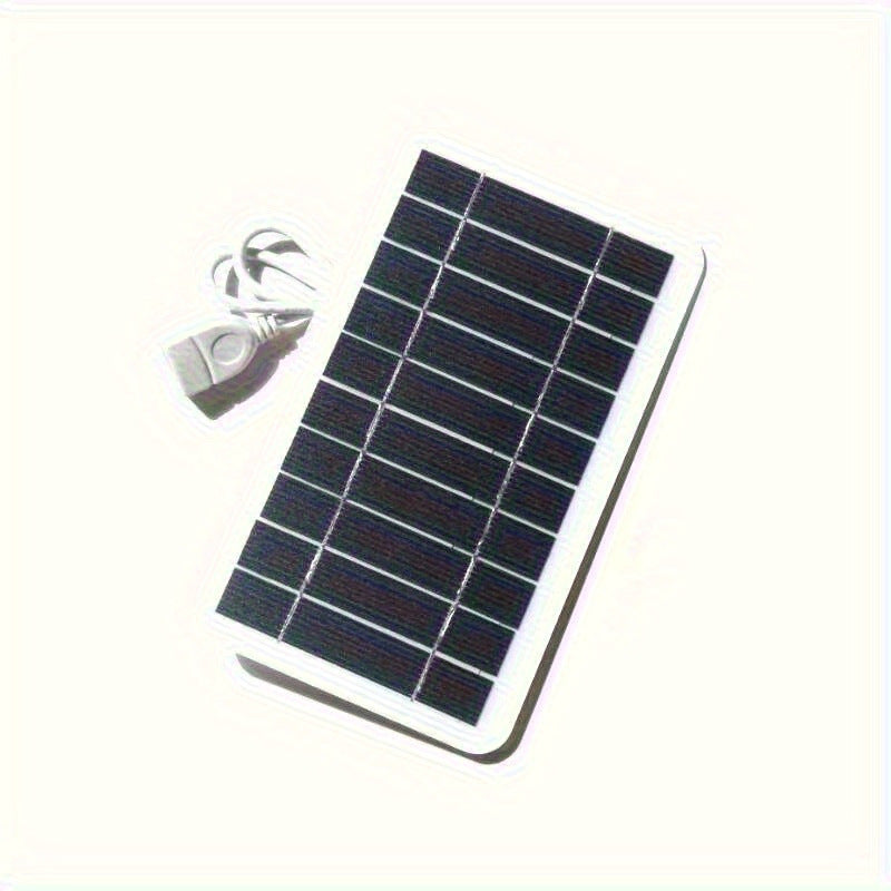 Portable Solar Charger - Minimalist Eco-Friendly USB