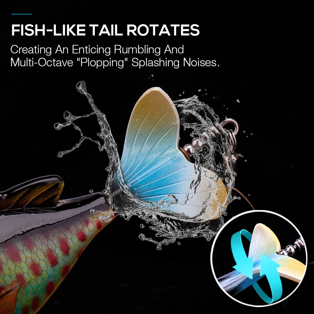 5 Topwater Rotating Tail Lures - Surface Fishing for Predators