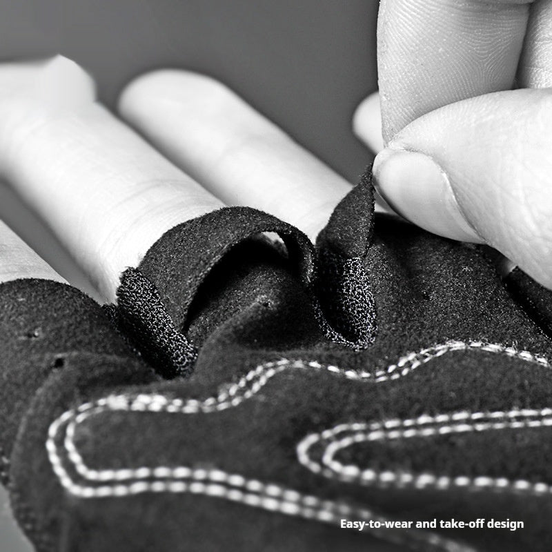 Unisex Half Finger Cycling Gloves - Anti-Slip Breathable Men Women AED4