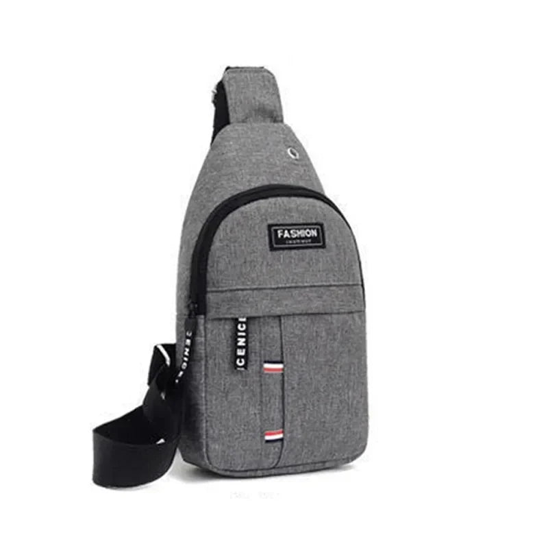 Men's fashionable, convenient, casual, waterproof, adjustable shoulder strap, large capacity waist bag suitable for outdoor activities 