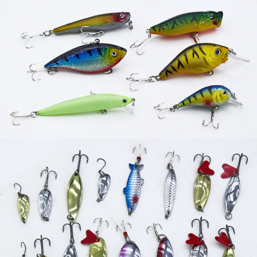132 Piece Fishing Lure Kit - Soft Baits + Carbon Hooks