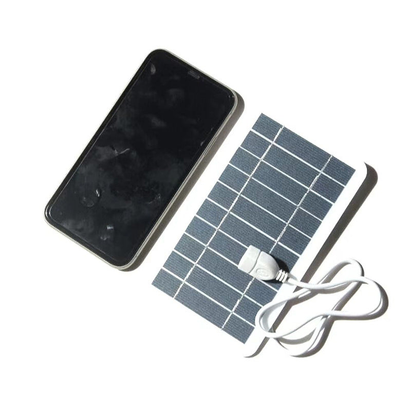 Portable Solar Charger - Minimalist Eco-Friendly USB