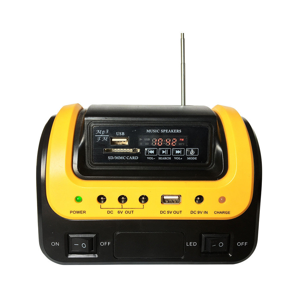 5W Portable Solar Lighting Kit | Bluetooth Radio &amp; 5000mAh Power Bank